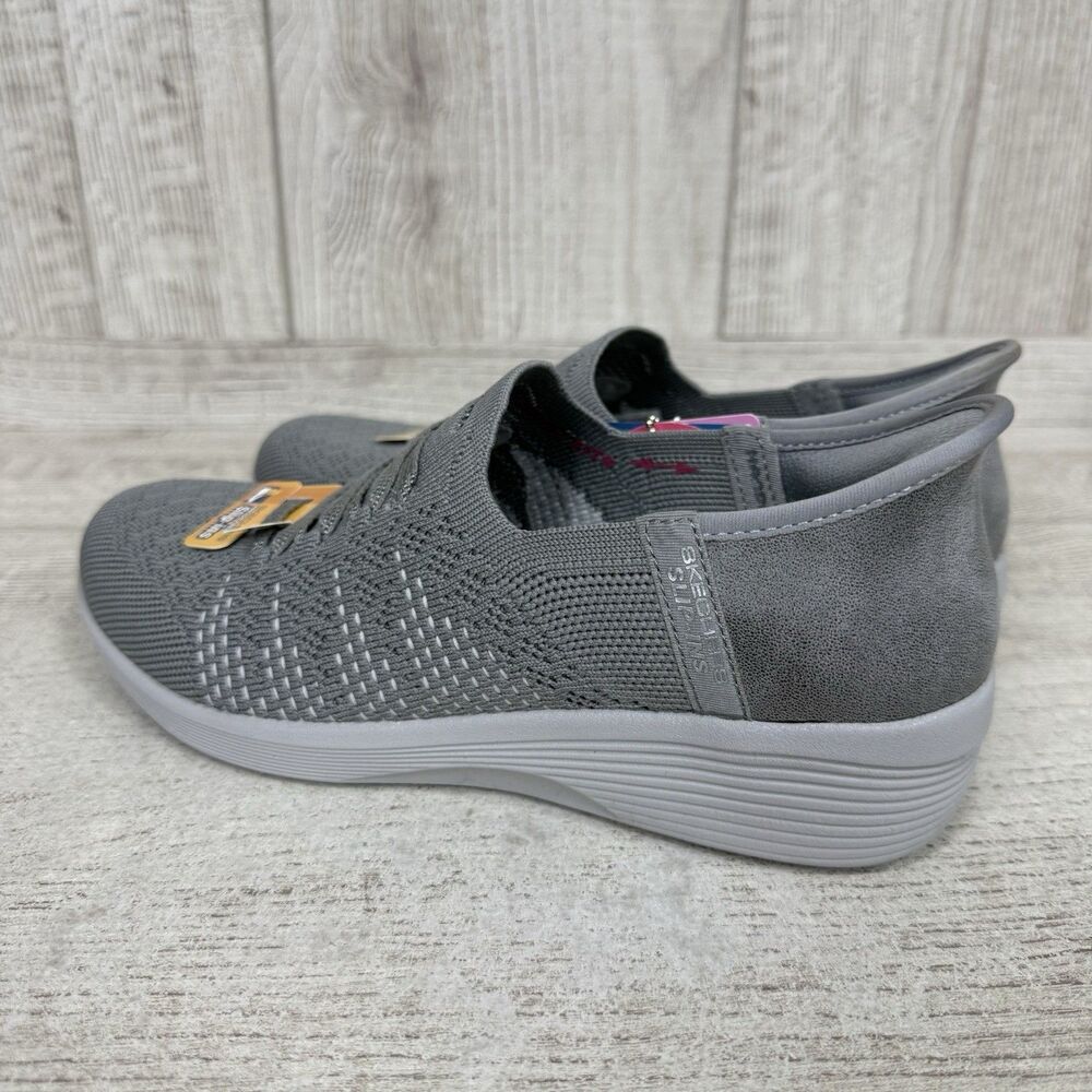 Skechers Slip-Ins Arya Swiftly Fashion Comfort 158918 Women Sz 6.5 Sneakers Grey - Picture 4 of 9